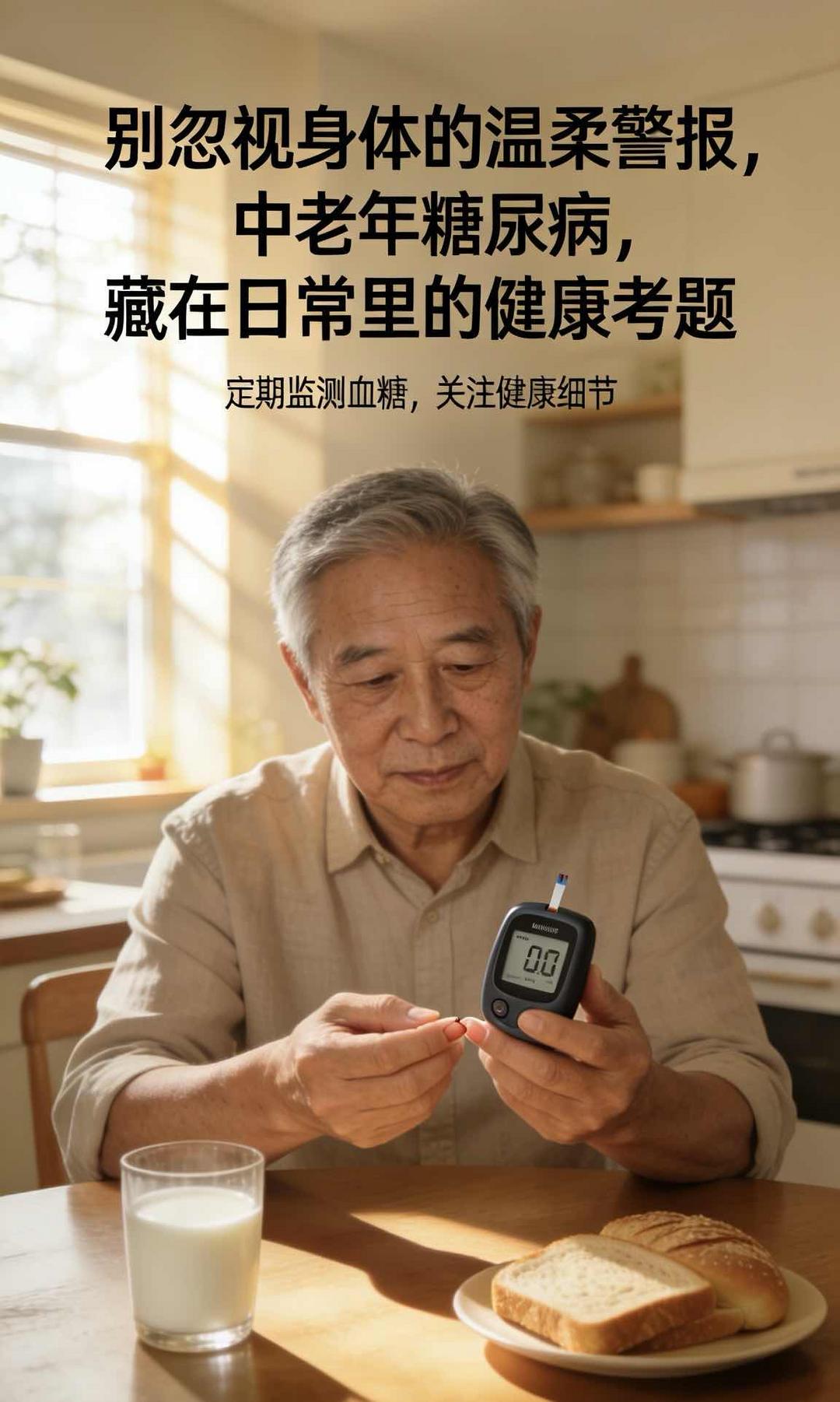 别忽视身体的温柔警报,中老年糖尿病,藏在日常里的健康考题 别忽视身体的温柔警报,中老年糖尿病,藏在日常里的健康考题