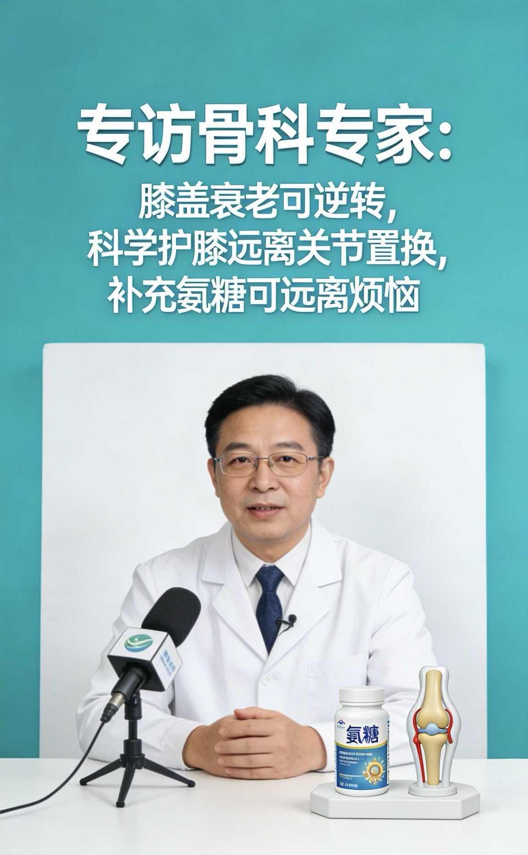 专访骨科专家:膝盖衰老可逆转,补充氨糖可远离烦恼 专访骨科专家:膝盖衰老可逆转,补充氨糖可远离烦恼